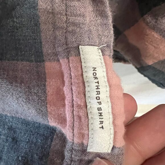 Goodiellow & Co Mens Plaid Button Up Shirt Pink and Blue Size XXL - Picture 6 of 9